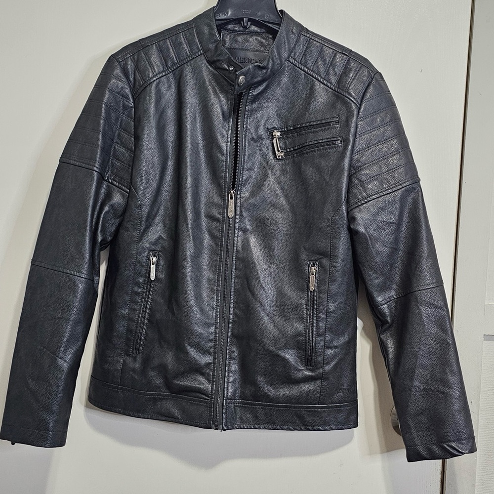 Men's Sleek Black Biker Jacket